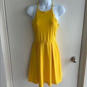 Yellow Halter Dress